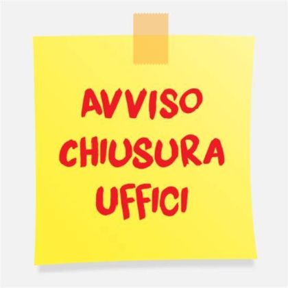 Avviso chiusura ufficio tributi e sportello catastale decentrato Avviso chiusura ufficio tributi e sportello catastale decentrato