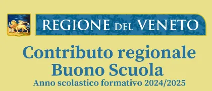 Contributo regionale Buono Scuola a.s. 2024/2025 Contributo regionale Buono Scuola a.s. 2024/2025