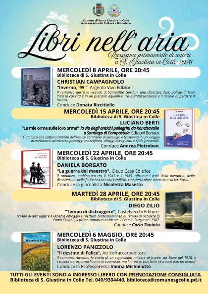 “𝐋𝐈𝐁𝐑𝐈 𝐍𝐄𝐋𝐋'𝐀𝐑𝐈𝐀”: 𝐥𝐚 𝐫𝐚𝐬𝐬𝐞𝐠𝐧𝐚 𝐩𝐫𝐢𝐦𝐚𝐯𝐞𝐫𝐢𝐥𝐞 𝐝𝐢 𝐥𝐢𝐛𝐫𝐢