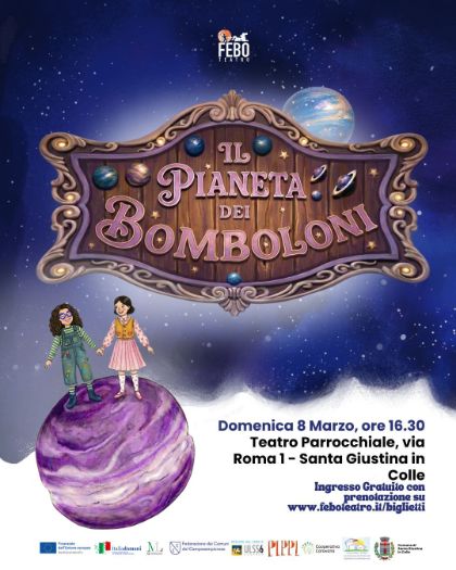 𝐈𝐥 𝐏𝐢𝐚𝐧𝐞𝐭𝐚 𝐝𝐞𝐢 𝐁𝐨𝐦𝐛𝐨𝐥𝐨𝐧𝐢: il nuovo spettacolo di Febo Teatro