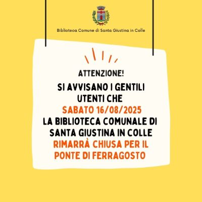 Chiusura Biblioteca ferragosto 2025-COMUNE