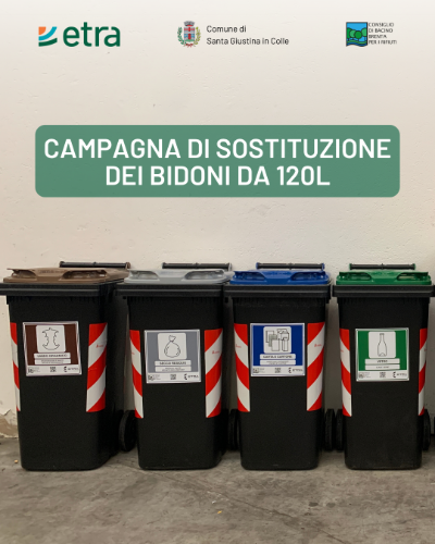 Campagna sostituzione bidoni_Santa Giustina in Colle