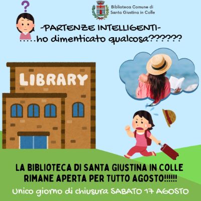 Chiusura Biblioteca ferragosto 2024