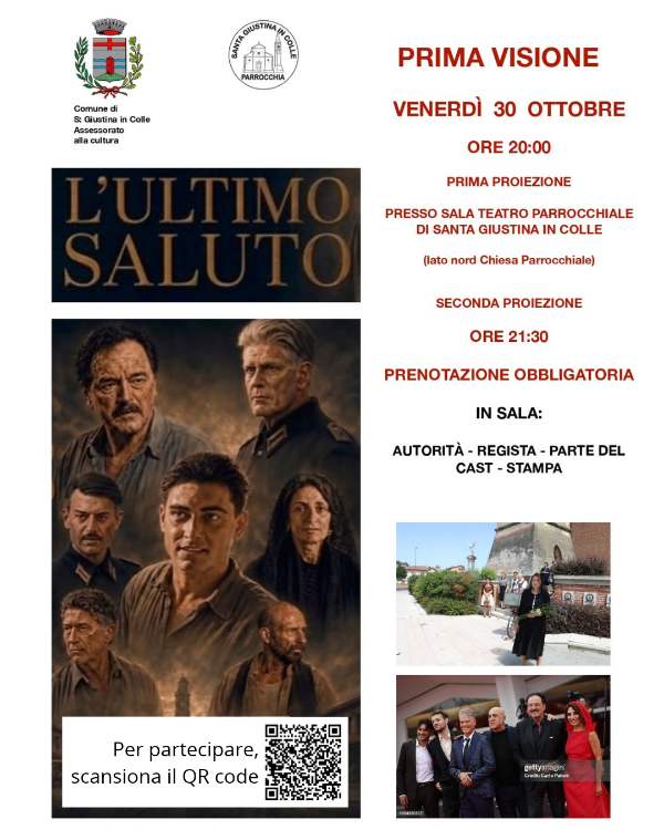 Proiezione L'ultimo saluto - 30 ottobre 2026