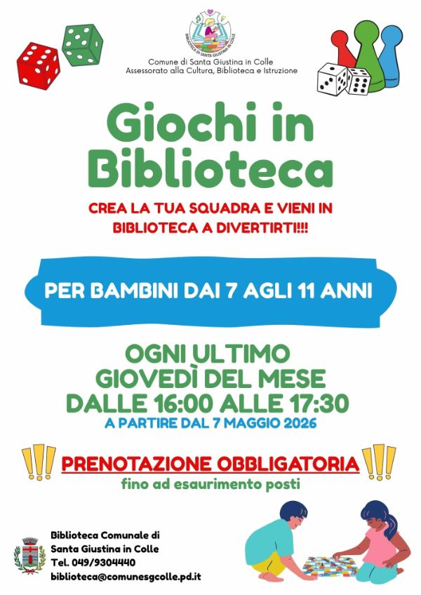 locandina Giochi in Biblioteca!